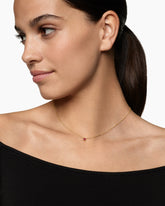 Micro Chatelaine® Pendant Necklace in 18K Yellow Gold with Ruby, 4mm